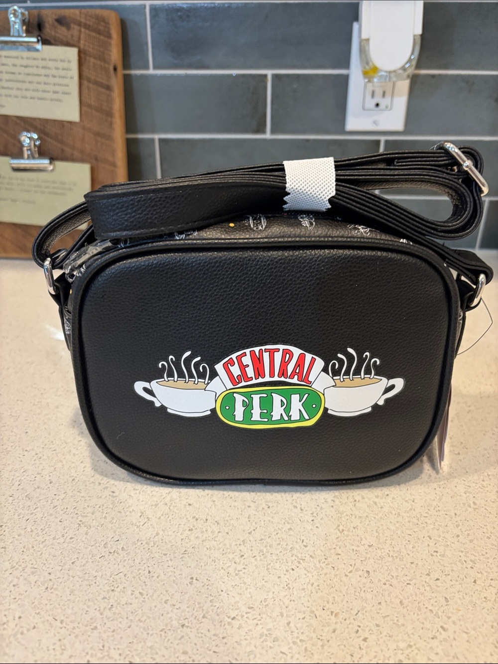 Central Perk Black Danielle Nicole Crossbody Bag NWT